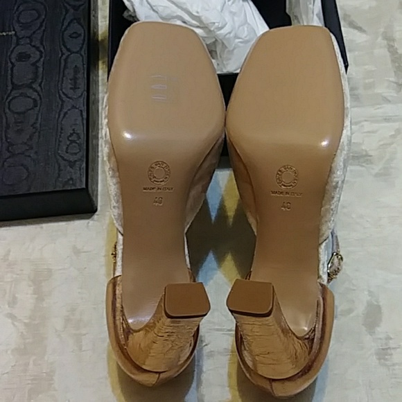 Dries Van Noten Nudeflesh Pump Sandals - Picture 8 of 8